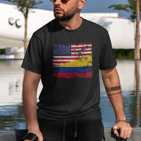Colombia USA Flag T-Shirt