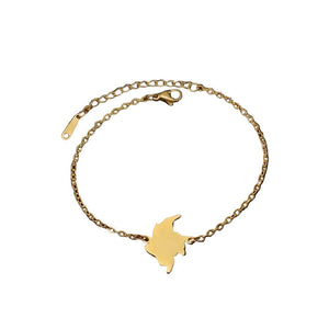 Colombia Map Bracelet