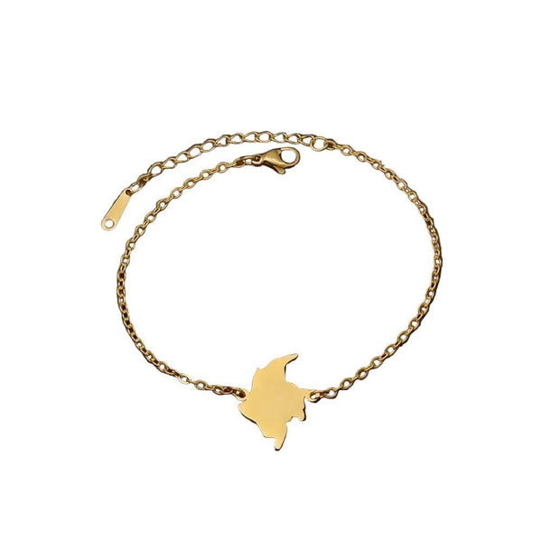 Colombia Map Bracelet