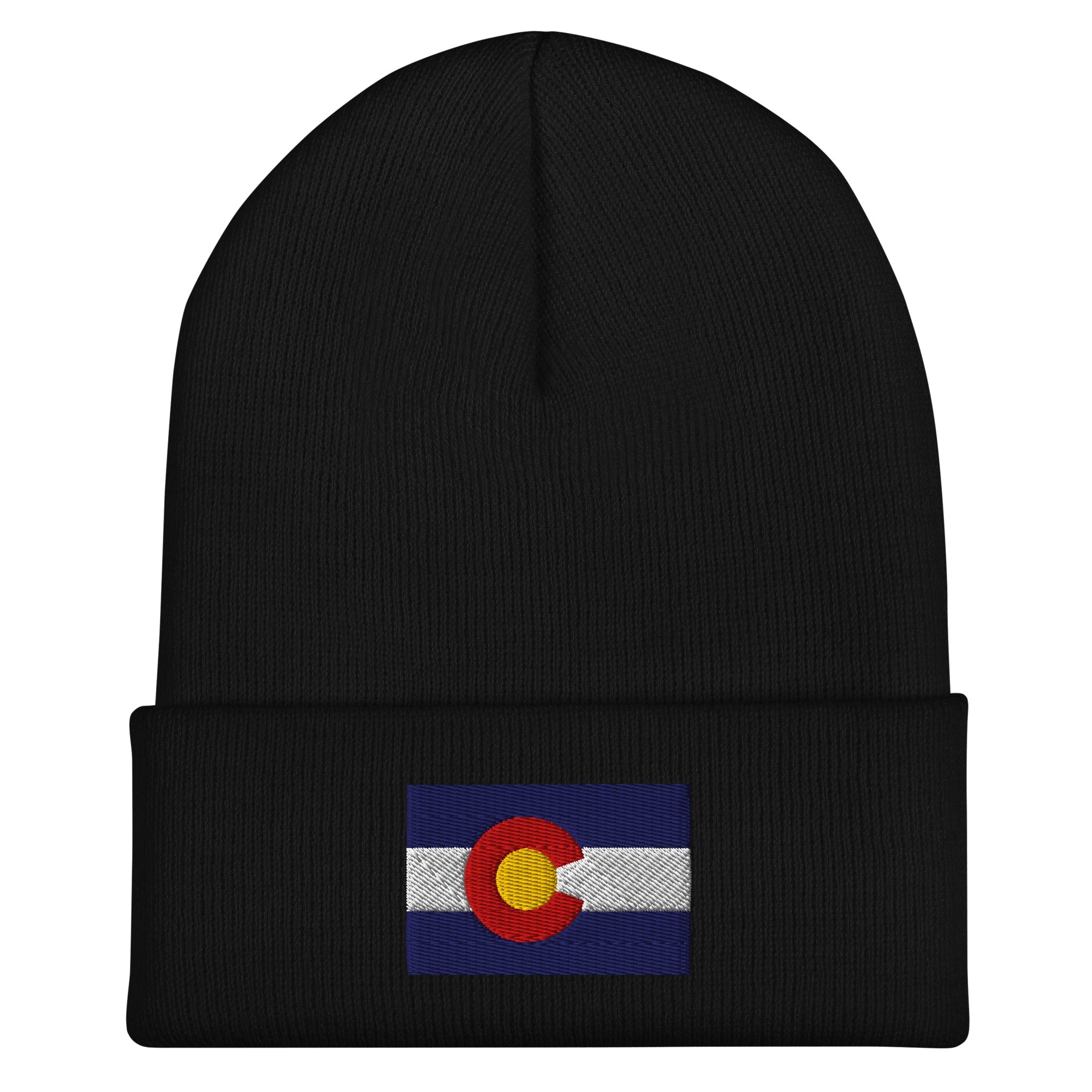 Colorado State Flag Beanie - Embroidered Winter Hat