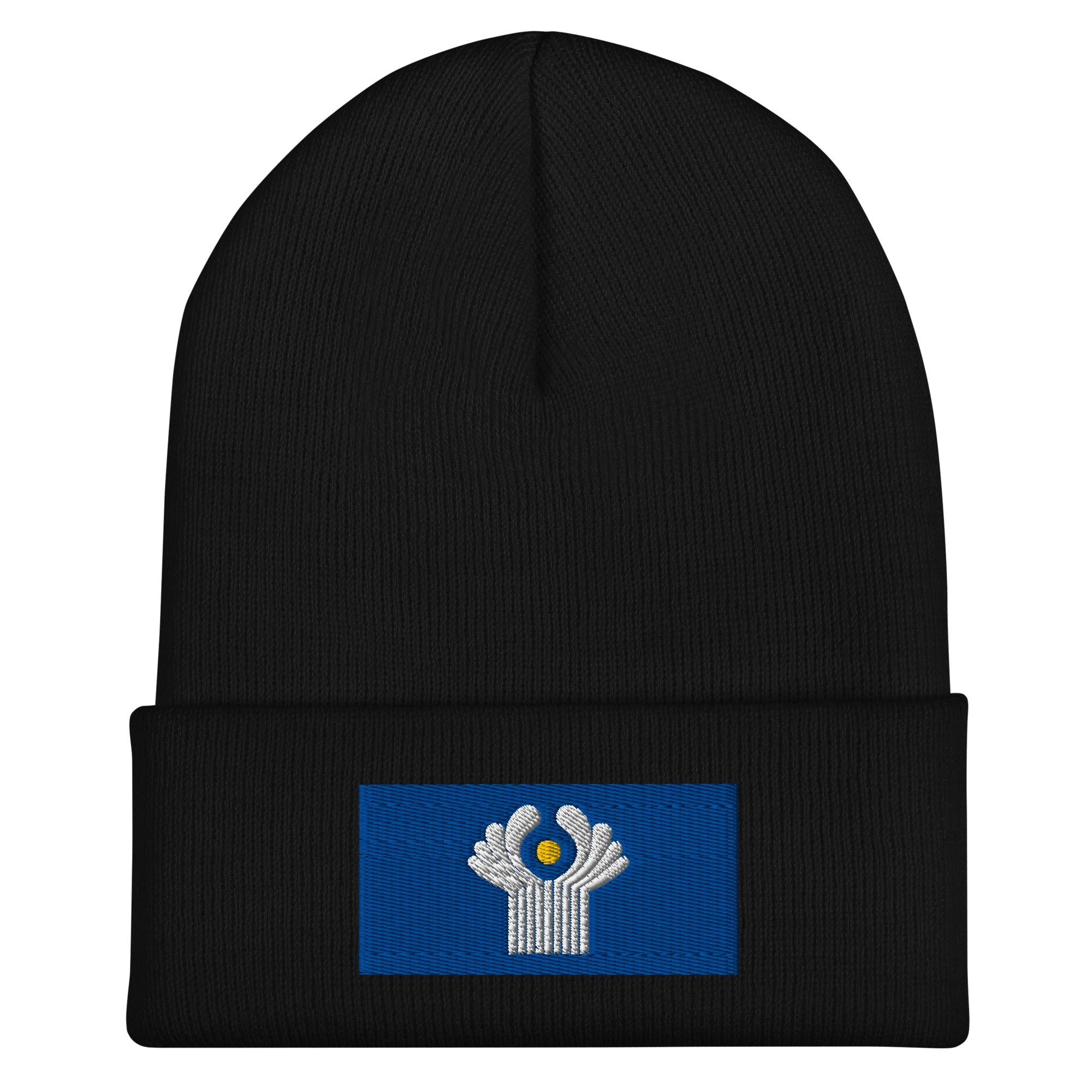 Commonwealth Of Independent States Flag Beanie - Embroidered Winter Hat