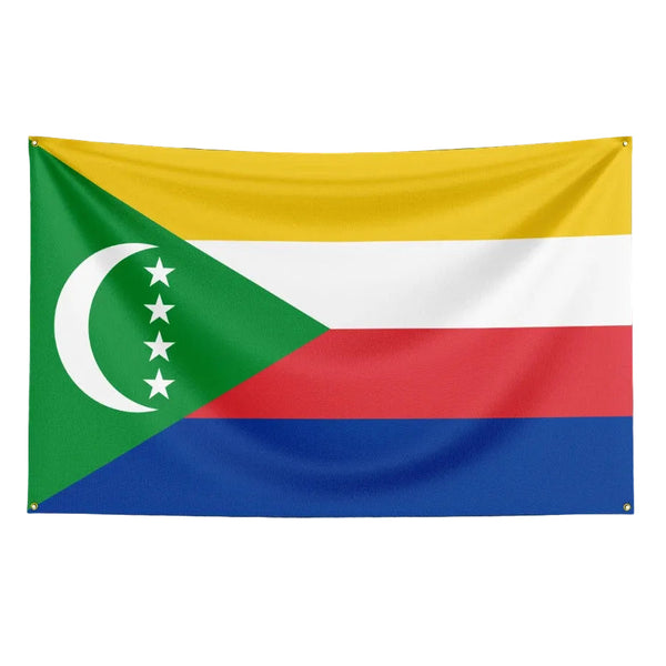 Comoros Flag - 90x150cm(3x5ft) - 60x90cm(2x3ft)