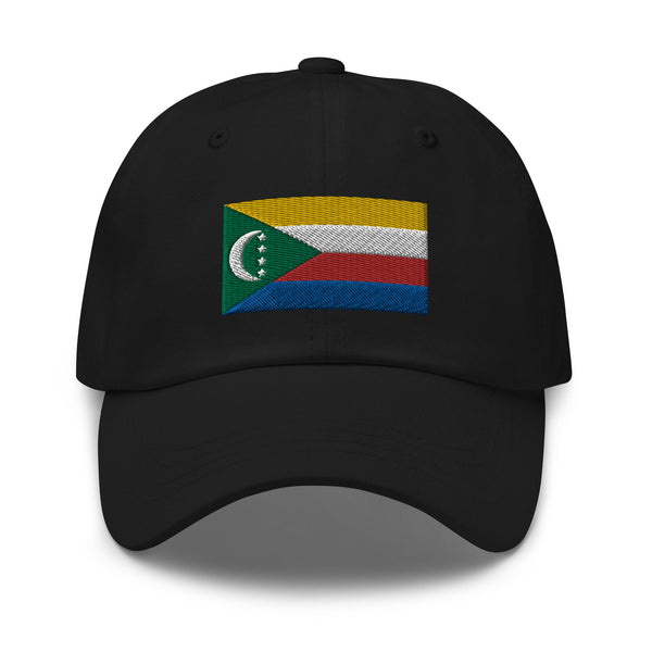 Comoros Flag Cap - Adjustable Embroidered Dad Hat