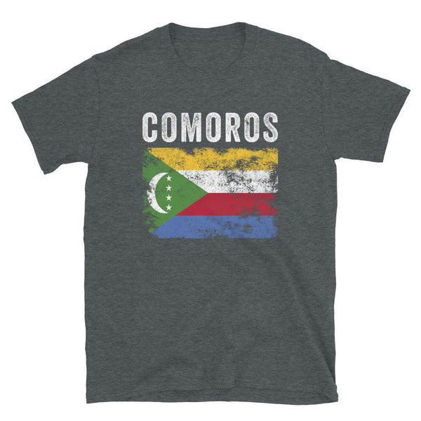 Comoros Flag Distressed - Comoran Flag T-Shirt