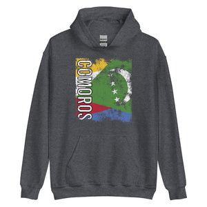 Comoros Flag - Distressed Flag Hoodie