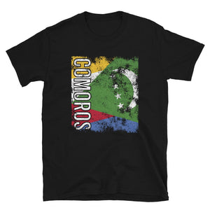 Comoros Flag Distressed T-Shirt