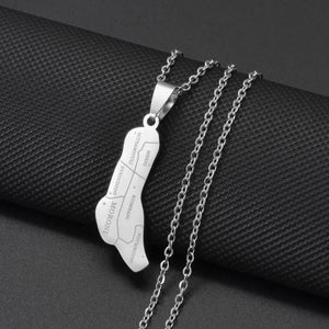 Comoros Map Necklace