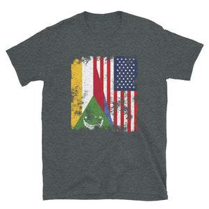 Comoros USA Flag - Half American T-Shirt