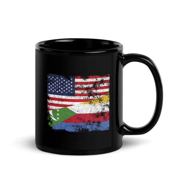 Comoros USA Flag Mug