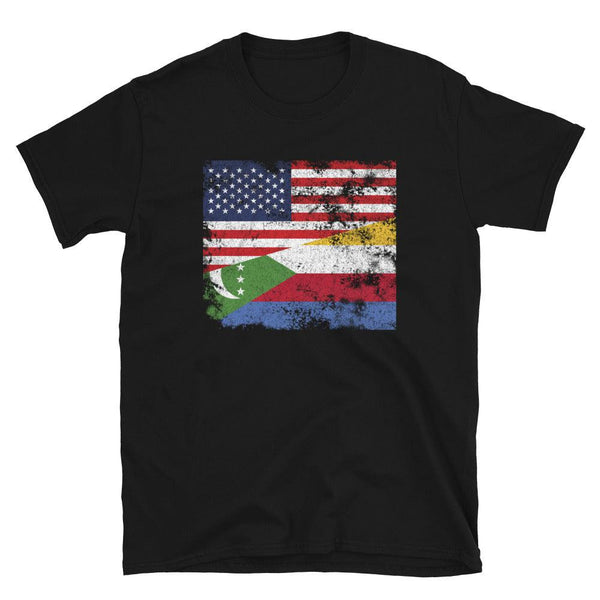 Comoros USA Flag T-Shirt