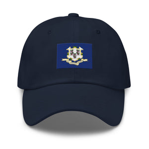 Connecticut State Flag Cap - Adjustable Embroidered Dad Hat