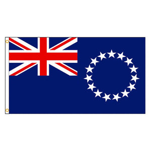 Cook Islands Flag - 90x150cm(3x5ft) - 60x90cm(2x3ft)