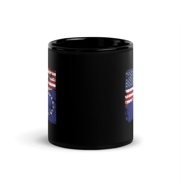 Cook Islands USA Flag Mug