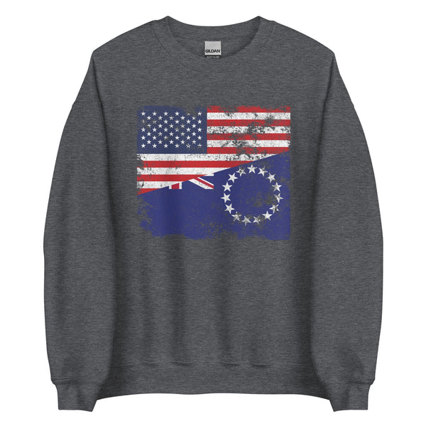 Cook Islands USA Flag Sweatshirt