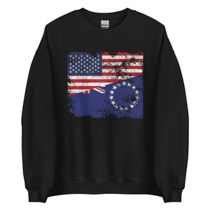 Cook Islands USA Flag Sweatshirt