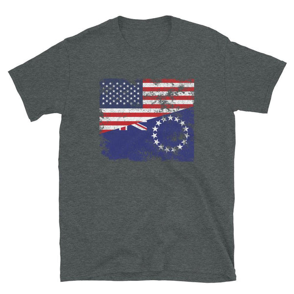 Cook Islands USA Flag T-Shirt