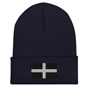 Cornwall Flag Beanie - Embroidered Winter Hat