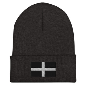 Cornwall Flag Beanie - Embroidered Winter Hat