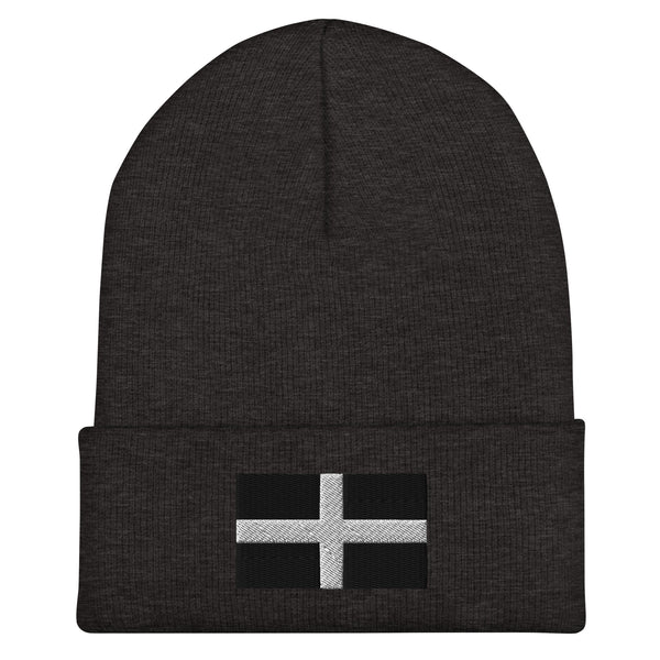 Cornwall Flag Beanie - Embroidered Winter Hat