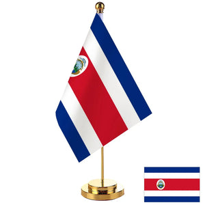 Costa Rica Desk Flag - Small Office Table Flag