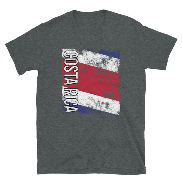 Costa Rica Flag Distressed T-Shirt