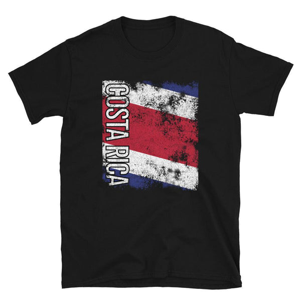 Costa Rica Flag Distressed T-Shirt