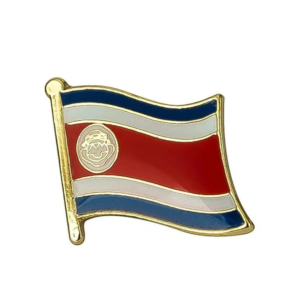 Costa Rica Flag Lapel Pin - Enamel Pin Flag