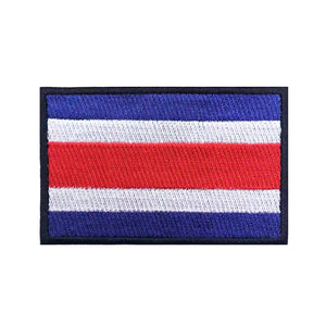 Costa Rica Flag Patch - Iron On/Hook & Loop Patch