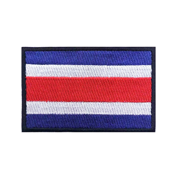 Costa Rica Flag Patch - Iron On/Hook & Loop Patch