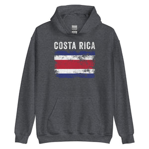 Costa Rica Flag Vintage Costa Rican Flag Hoodie