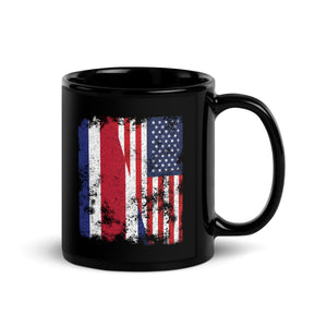 Costa Rica USA Flag - Half American Mug