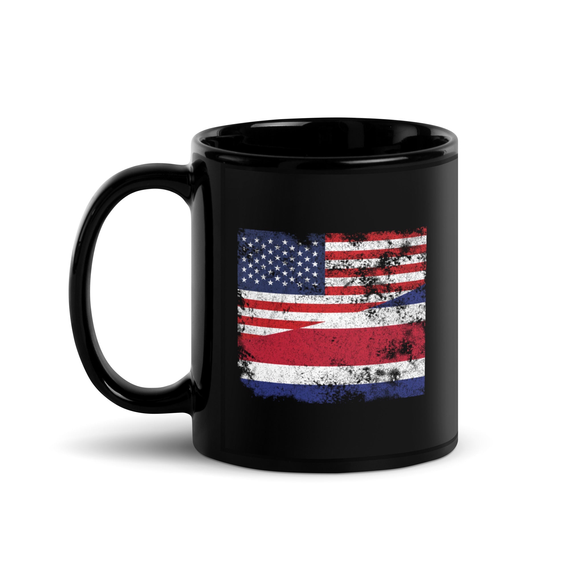 Costa Rica USA Flag Mug