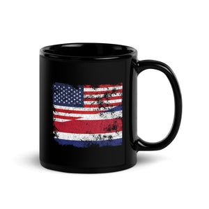 Costa Rica USA Flag Mug