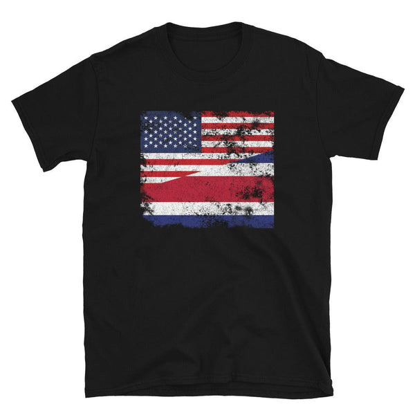 Costa Rica USA Flag T-Shirt