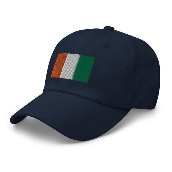 Cote D'ivoire Flag Cap - Adjustable Embroidered Dad Hat