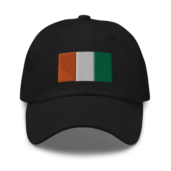 Cote D'ivoire Flag Cap - Adjustable Embroidered Dad Hat