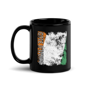 Cote Divoire Flag - Distressed Flag Mug