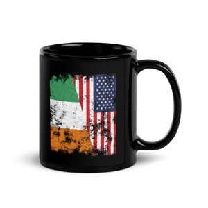 Cote Divoire USA Flag - Half American Mug