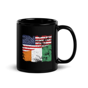 Cote Divoire USA Flag Mug