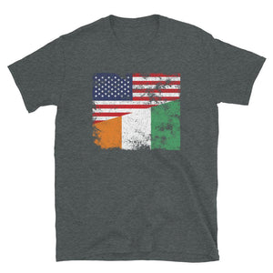 Cote Divoire USA Flag T-Shirt