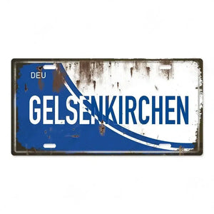 Country & City License Plate Collection - Decorative Metal Tin Signs