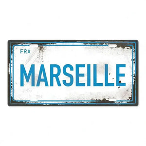 Country & City License Plate Collection - Decorative Metal Tin Signs