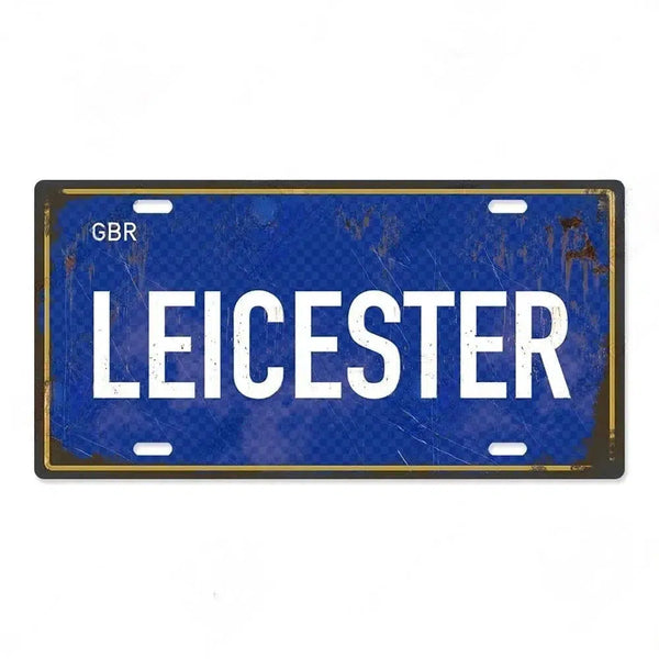 Country & City License Plate Collection - Decorative Metal Tin Signs