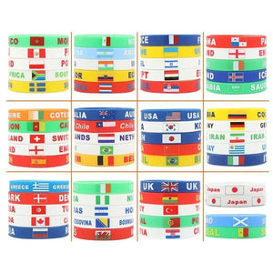 Country Flag Bracelet Collection - Silicone Wristbands