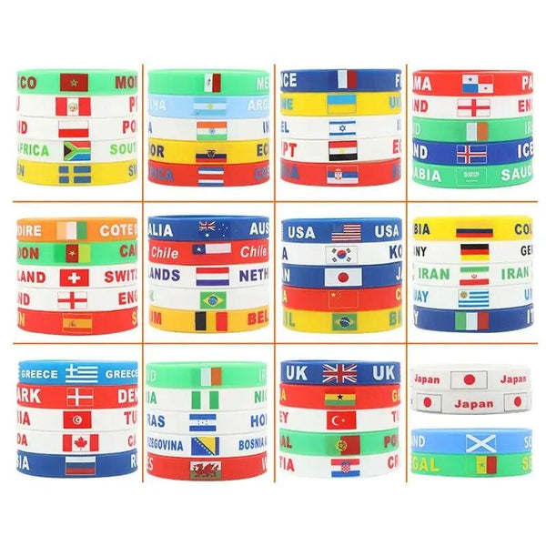 Country Flag Bracelet Collection - Silicone Wristbands