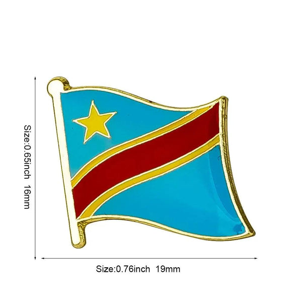 Country Flag Lapel Pin Collection - Enamel Pin Flag