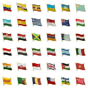 Country Flag Lapel Pin Collection - Enamel Pin Flag