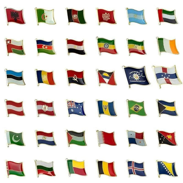 Country Flag Lapel Pin Collection - Enamel Pin Flag