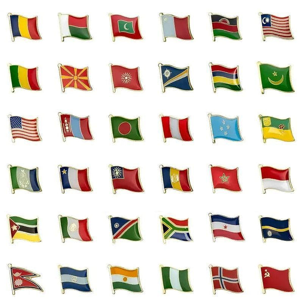 Country Flag Lapel Pin Collection - Enamel Pin Flag