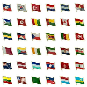 Country Flag Lapel Pin Collection - Enamel Pin Flag
